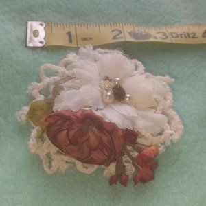 Flower brooch and Hair Clip